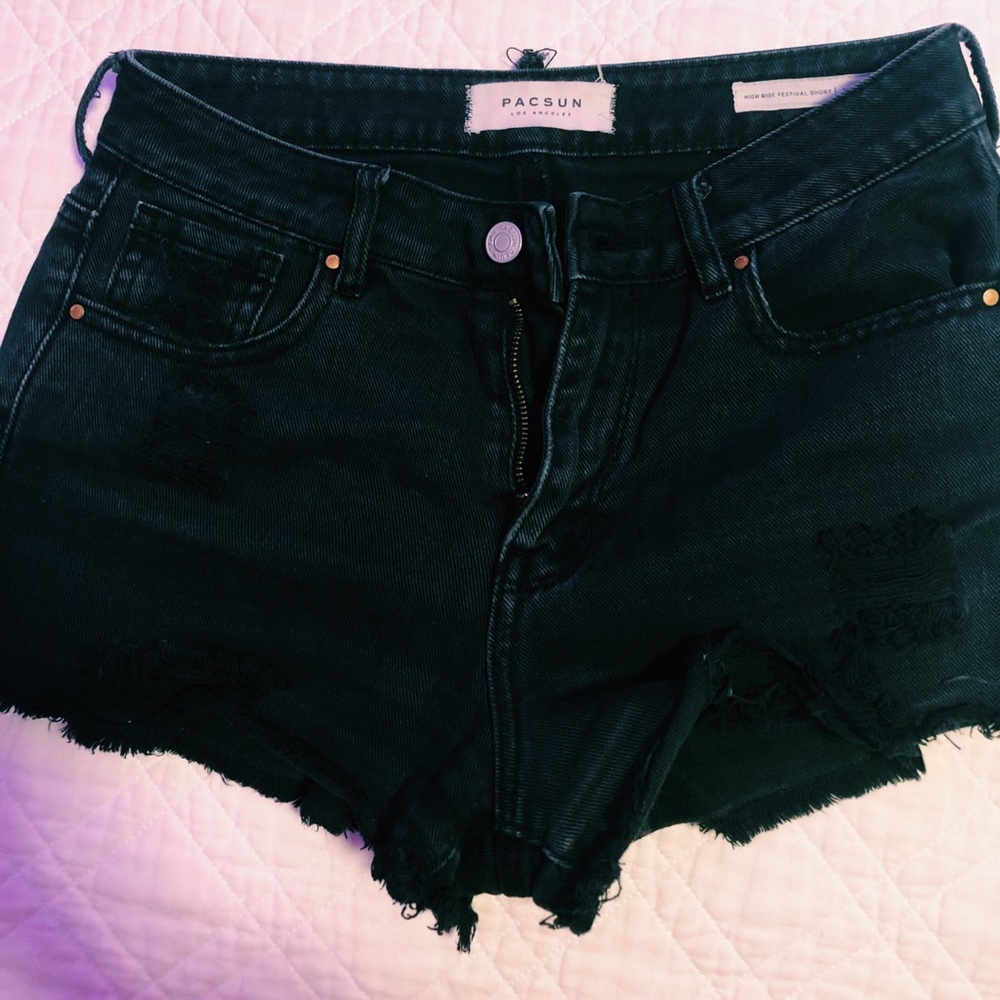 Black Pacsun jean shorts